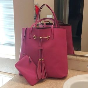 Global & Vine Large Tote bag with cosmetic bag